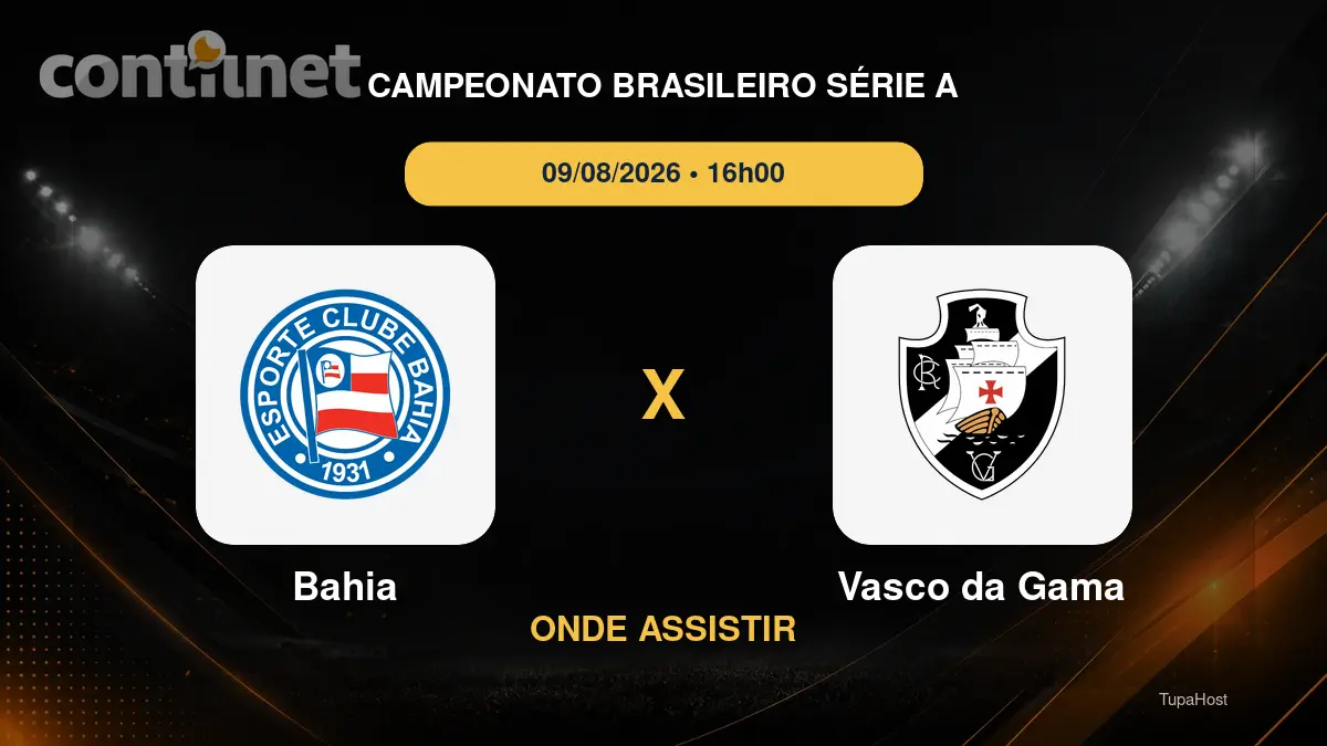 Bahia x Vasco da Gama onde assistir