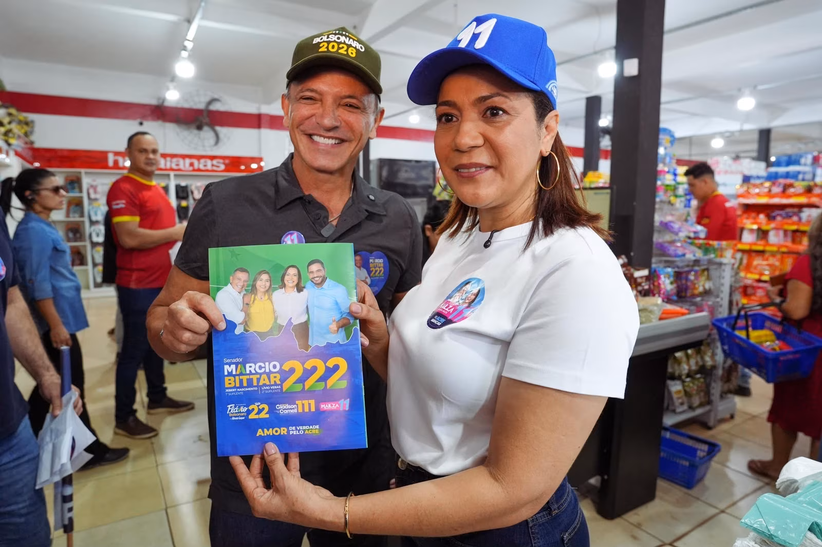 Ao lado de Mailza, Bittar defende mais liberdade para produzir na Amazônia