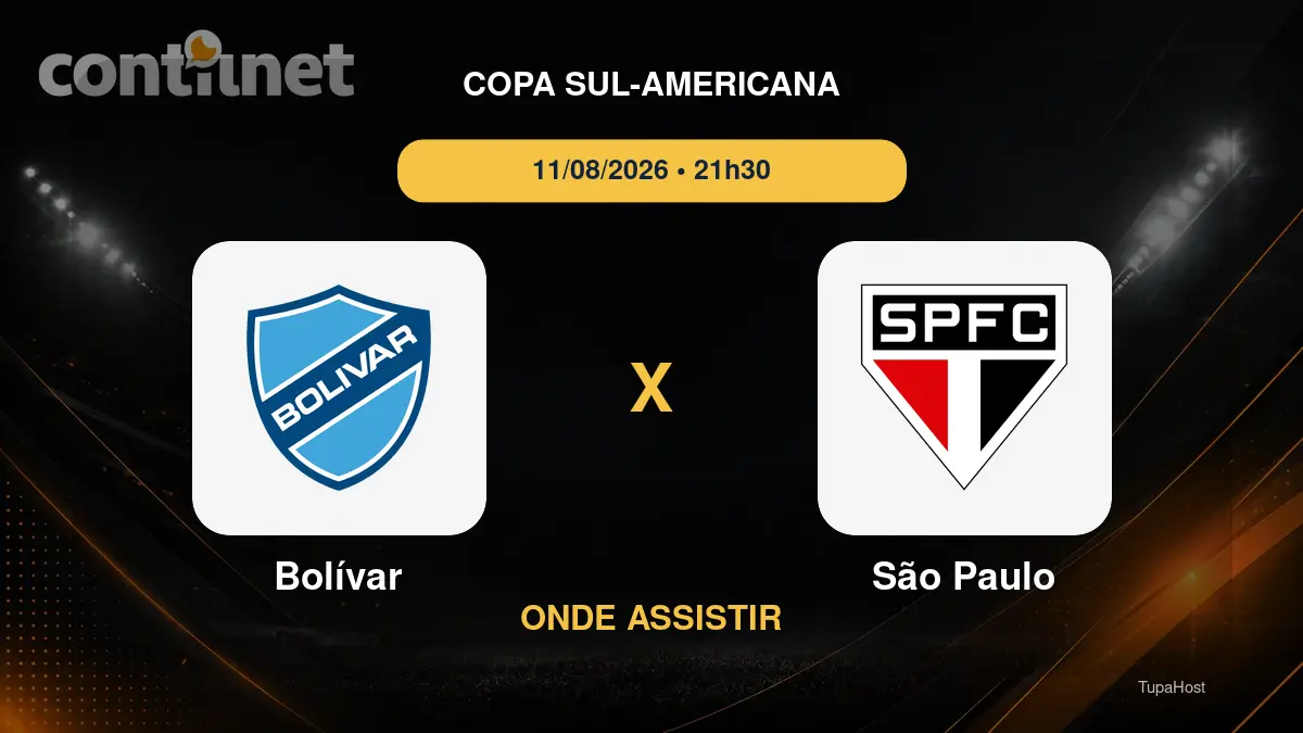 Bolívar x São Paulo onde assistir