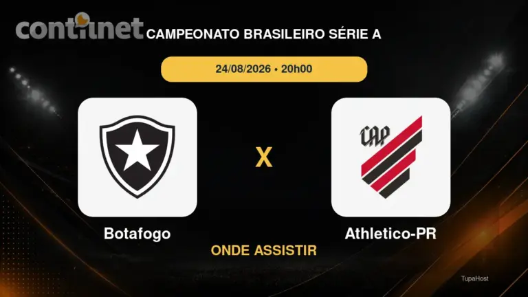 Botafogo x Athletico-PR onde assistir
