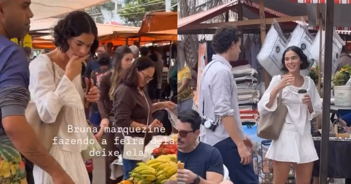 Bruna Marquezine e Shawn Mendes são vistos em feira no Rio de Janeiro; veja