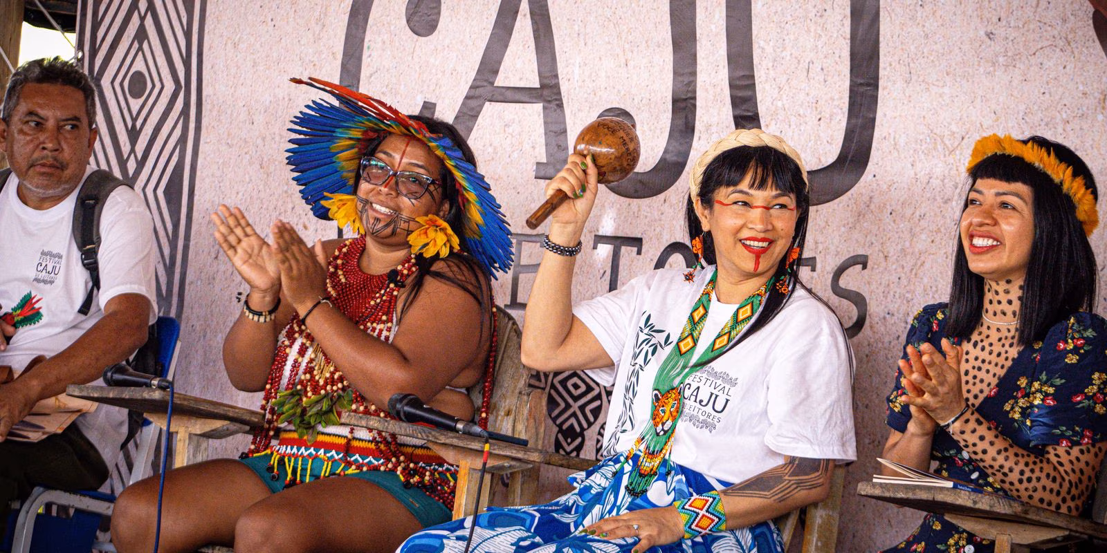 Festival Caju reforça leitura para alunos indígenas na TI Barra Velha