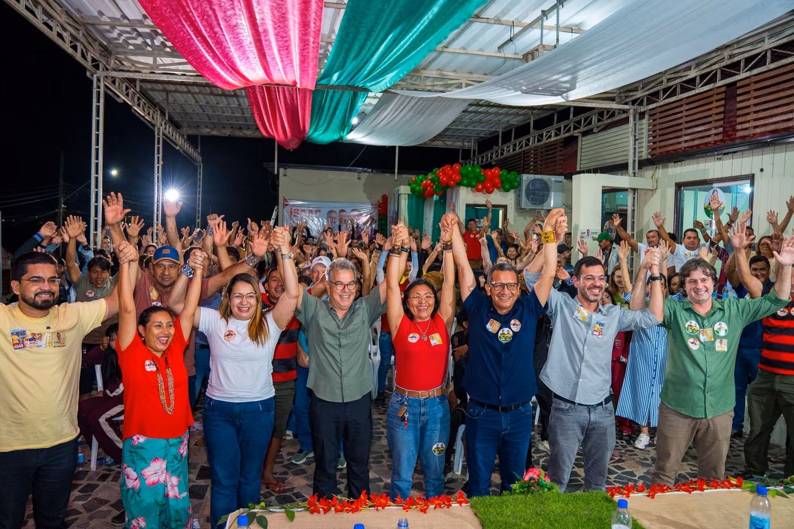 Jorge Viana e Thor Dantas prestigiam lançamento da candidatura de Isaac Piyãko