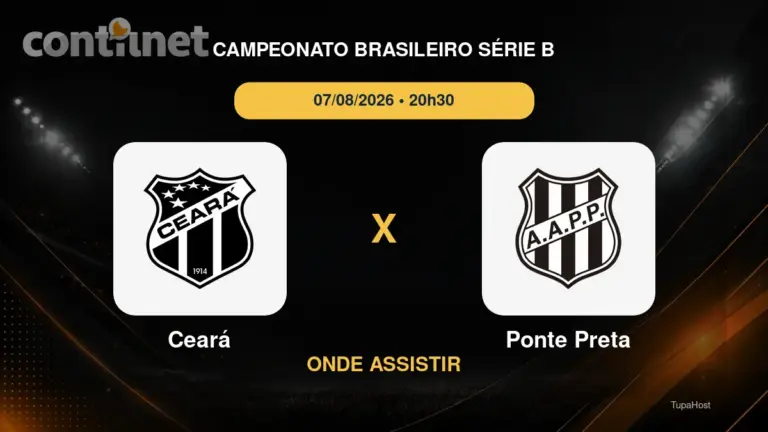 Ceará x Ponte Preta onde assistir