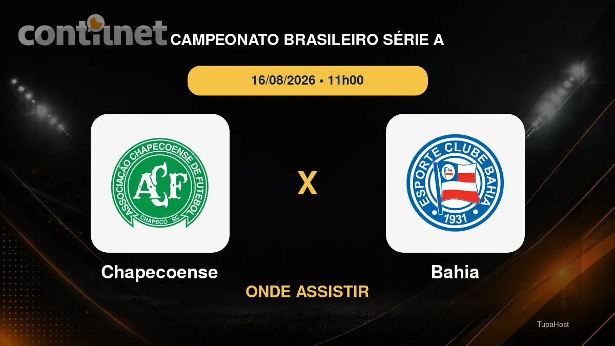Chapecoense x Bahia onde assistir