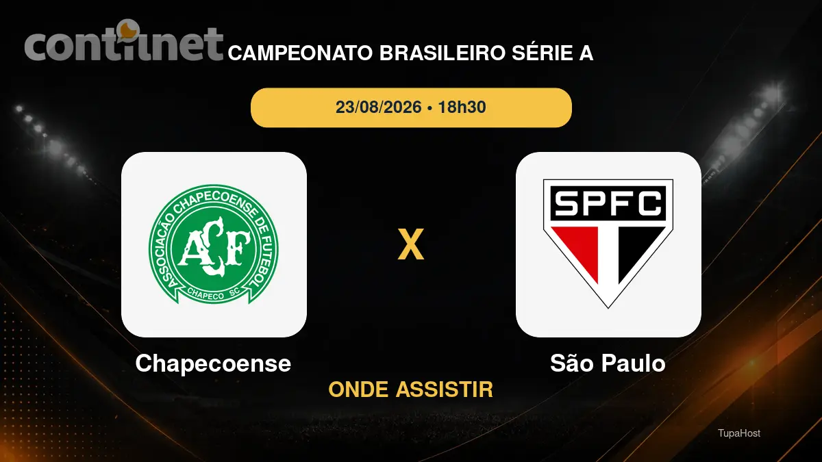 Chapecoense x São Paulo onde assistir