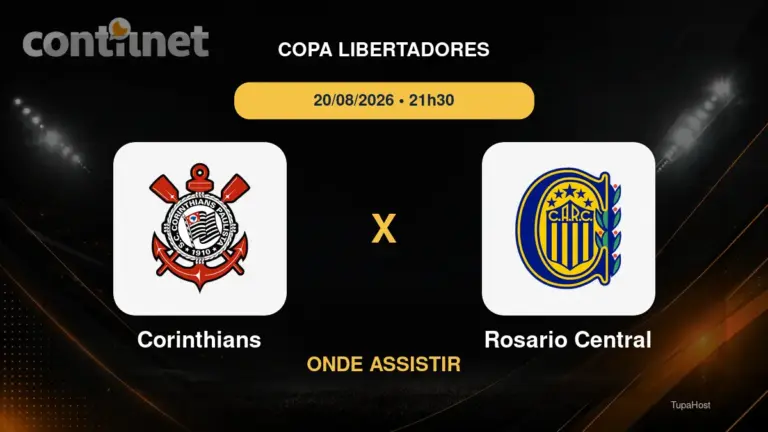 Corinthians x Rosario Central onde assistir