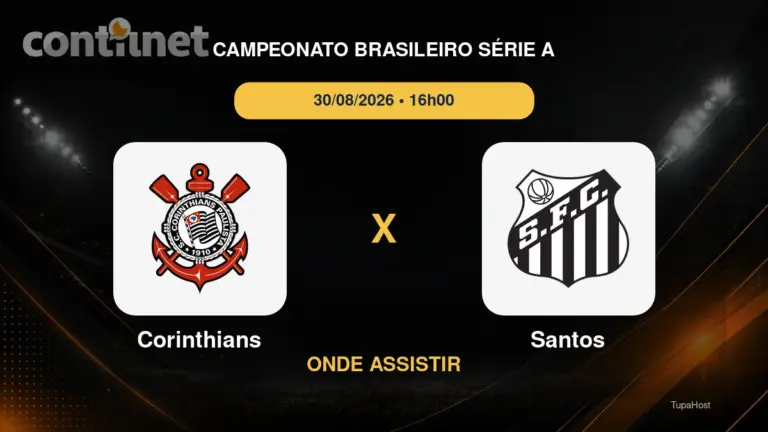 Corinthians x Santos onde assistir