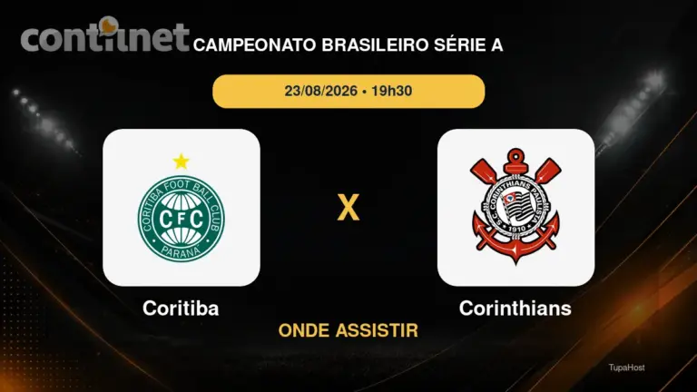 Coritiba x Corinthians onde assistir