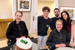 Em publicação no Dia dos Pais, João Silva homenageia Faustão: “Muito grato por ter você aqui comigo”
