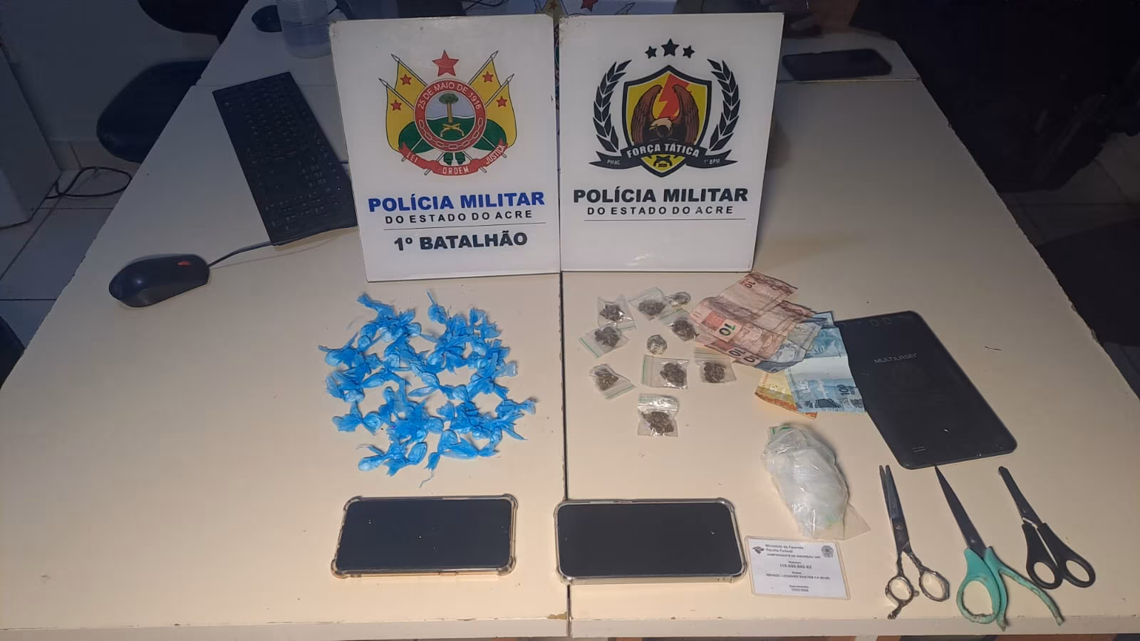 Polícia prende suspeito com drogas durante ação contra tráfico em Rio Branco