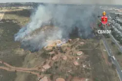 Incêndio destrói três ocas e queima área equivalente a 40 campos de futebol