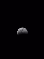 Eclipse lunar é registrado no céu de Rio Branco na noite desta quinta-feira