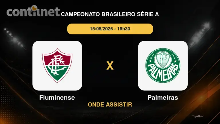 Fluminense x Palmeiras onde assistir