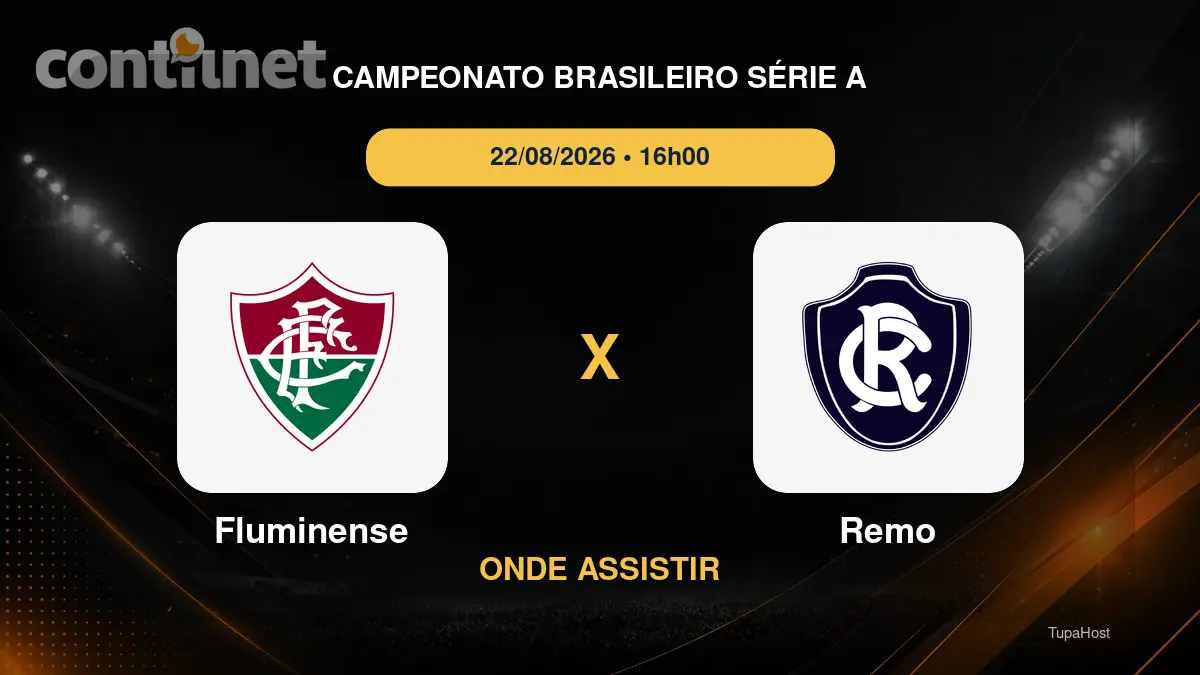 Fluminense x Remo onde assistir