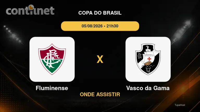 Fluminense x Vasco da Gama onde assistir