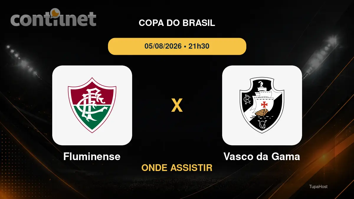 Fluminense x Vasco da Gama onde assistir