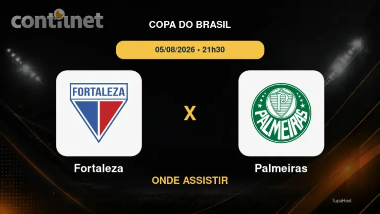 Fortaleza x Palmeiras onde assistir