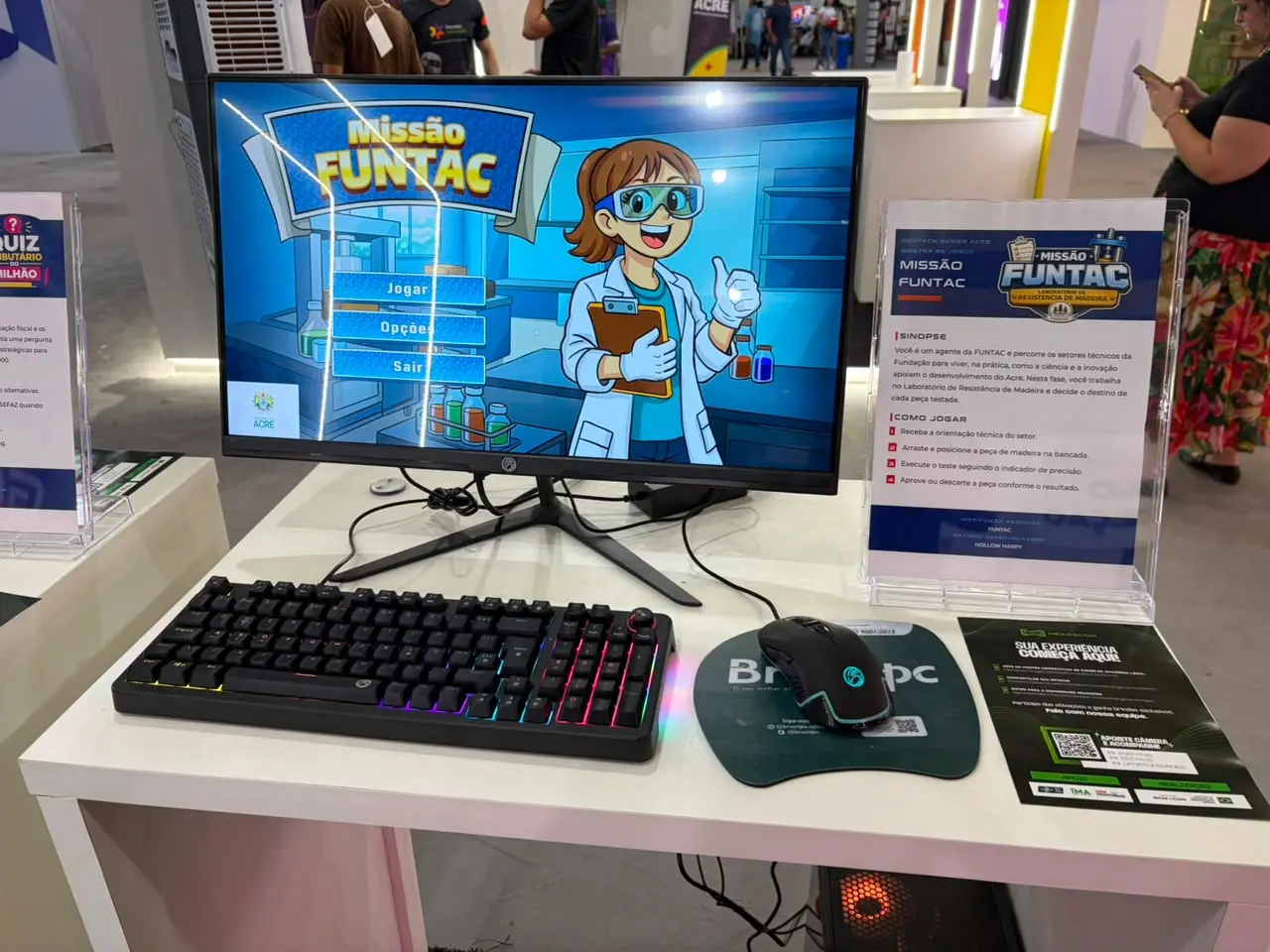 Mostra GovTech Games Acre leva à Expoacre jogos criados para solucionar desafios do serviço público
