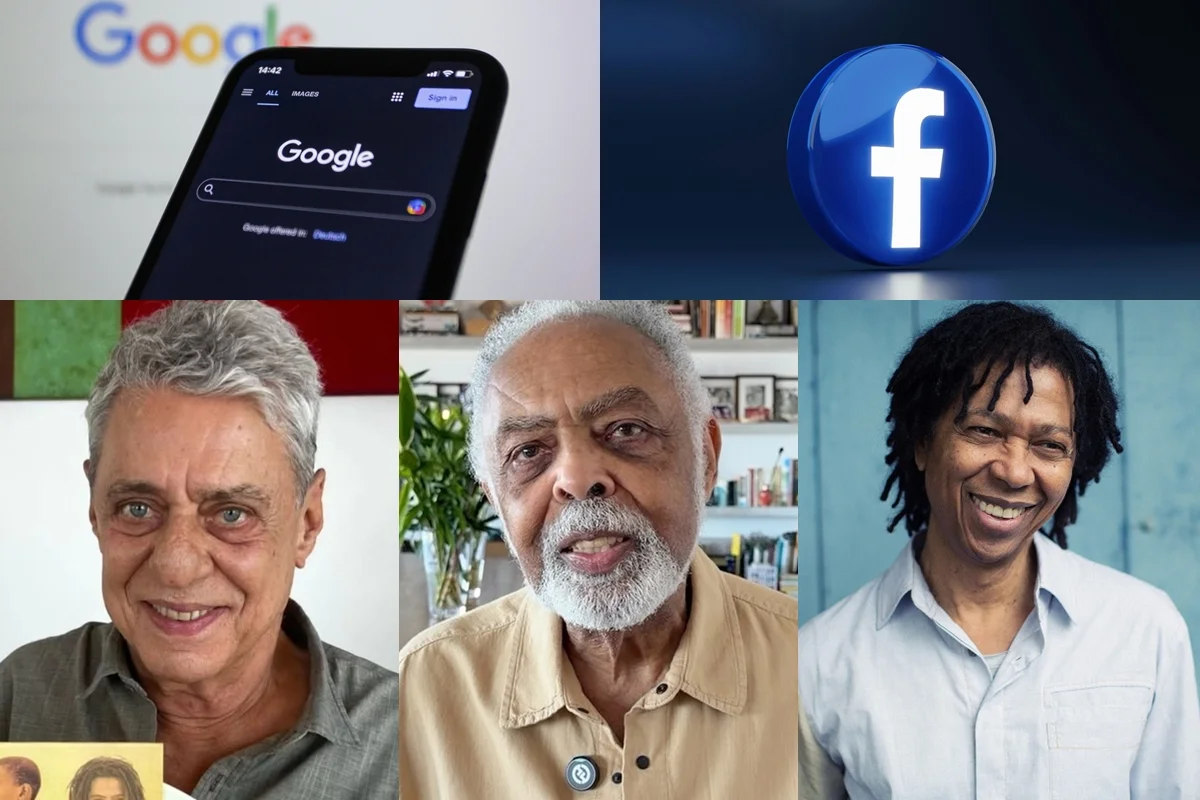 Google e Facebook seguem como réus em ação de Chico, Gil e Djavan