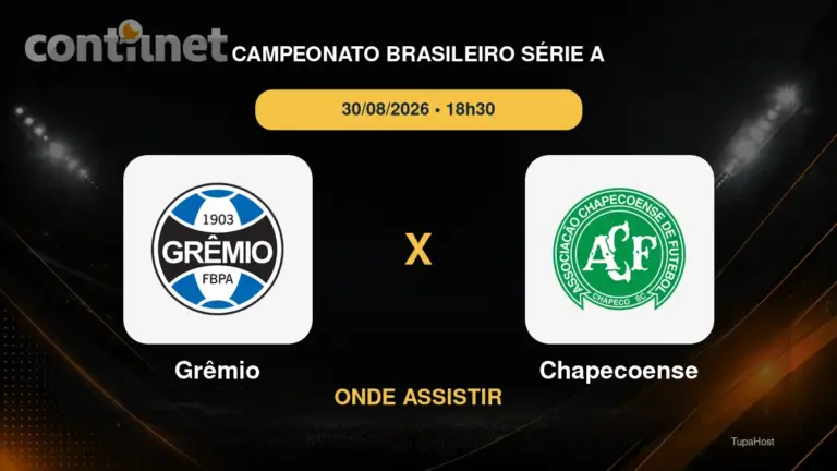 Grêmio x Chapecoense onde assistir