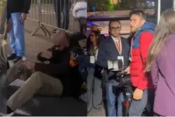 Repórter é agredido por cinegrafista durante debate na Band