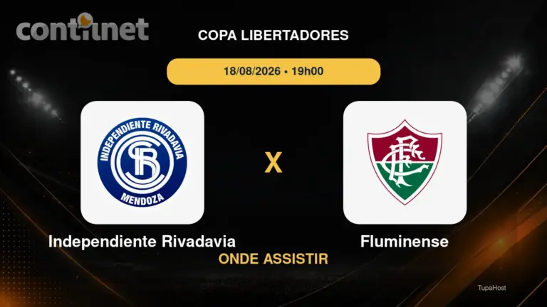 Independiente Rivadavia x Fluminense onde assistir