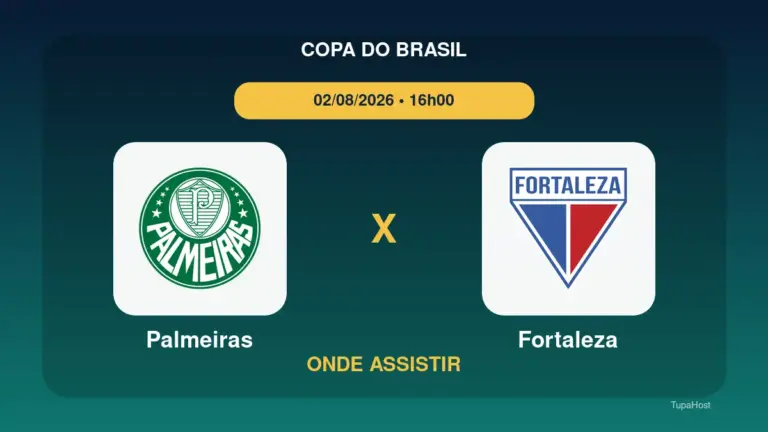 Palmeiras x Fortaleza onde assistir: horário e informações do jogo