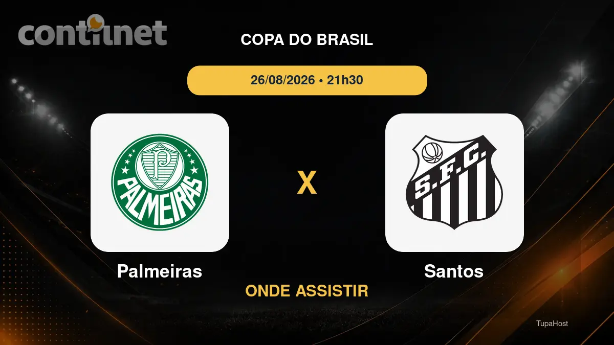 Palmeiras x Santos onde assistir