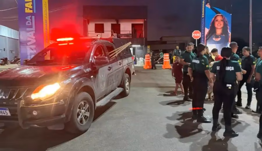 Briga durante Festival da Farinha termina com dois presos e segurança ferido