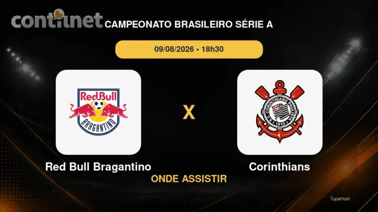 Red Bull Bragantino x Corinthians onde assistir