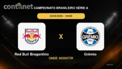 Red Bull Bragantino x Grêmio onde assistir