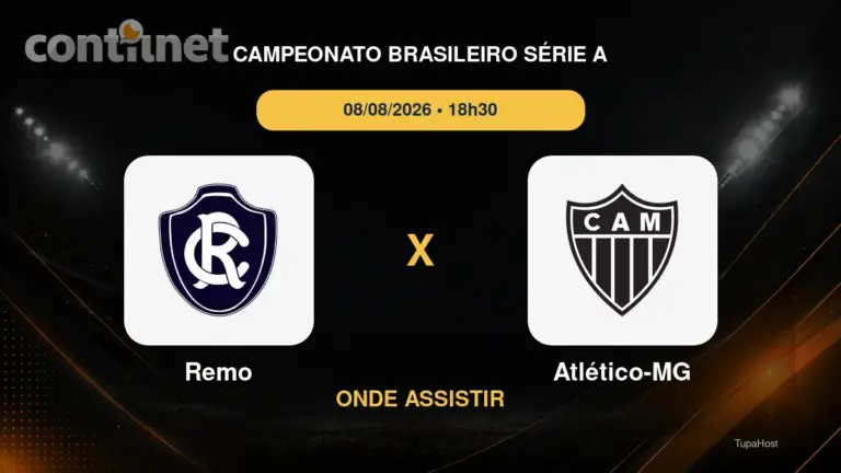 Remo x Atlético-MG onde assistir