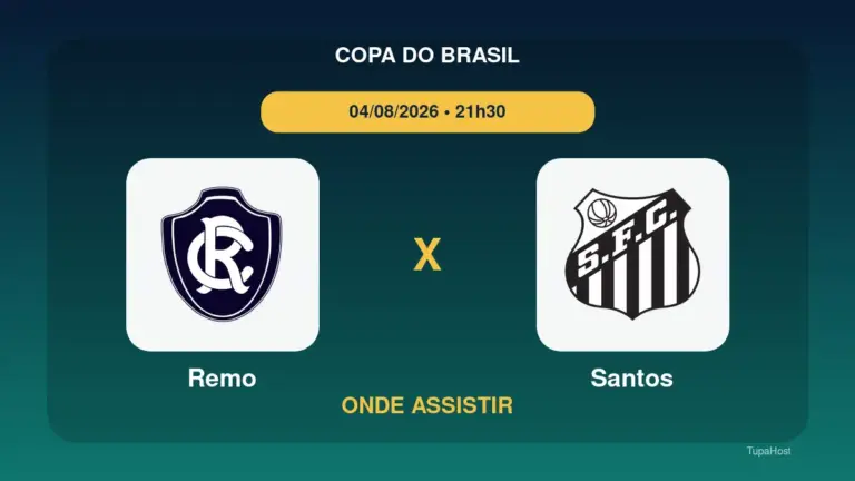 Remo x Santos onde assistir