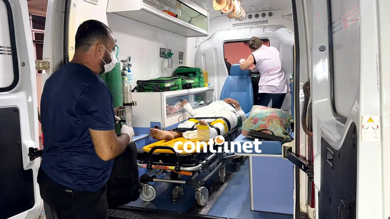 Vítima de atropelamento é transferida em estado grave para o PS de Rio Branco