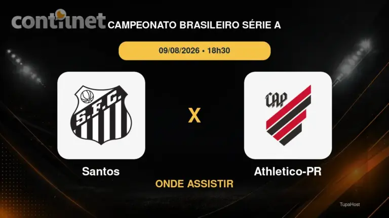 Santos x Athletico-PR onde assistir