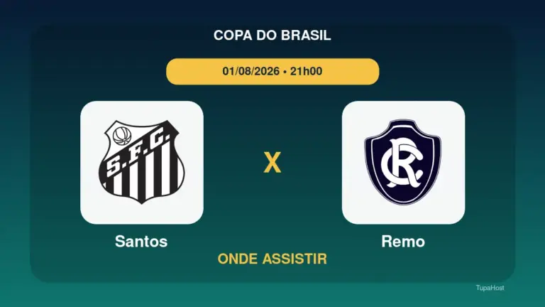 Santos x Remo onde assistir