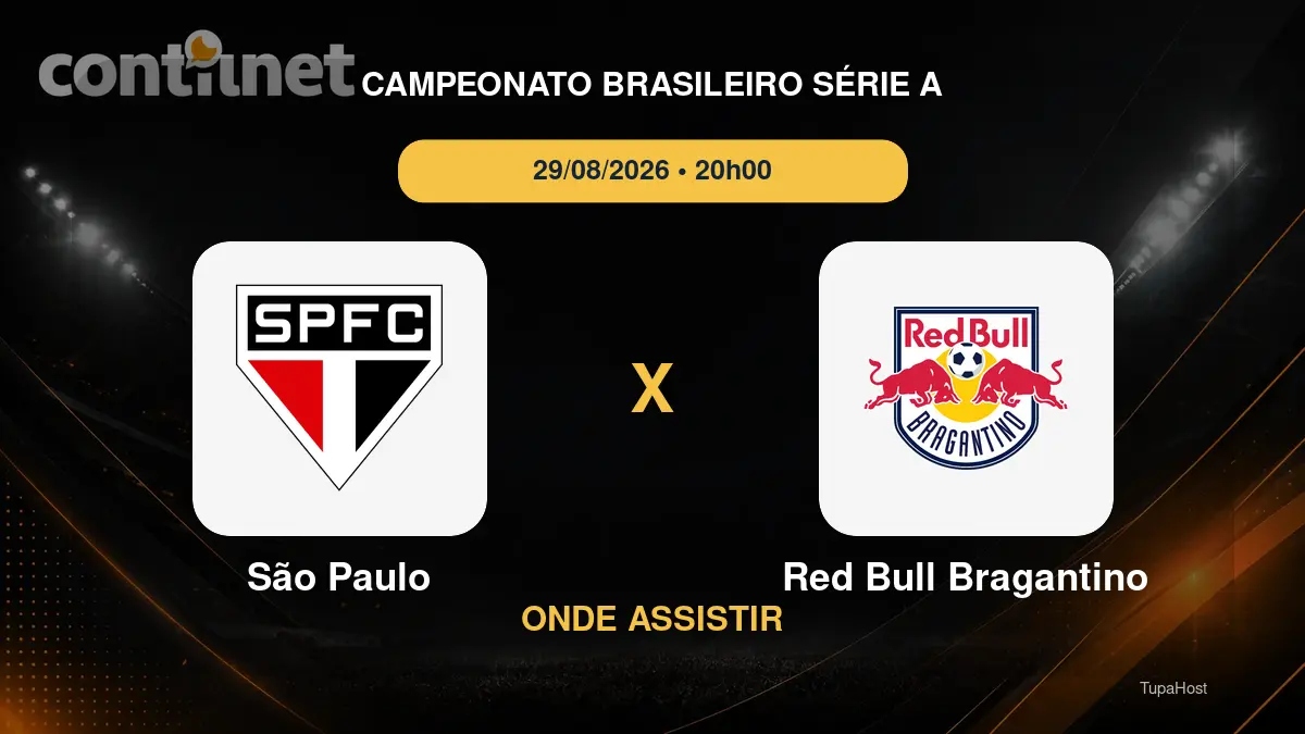 São Paulo x Red Bull Bragantino onde assistir