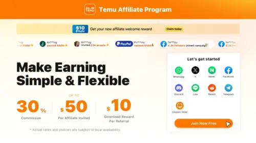 Login do afiliado Temu: como entrar e começar