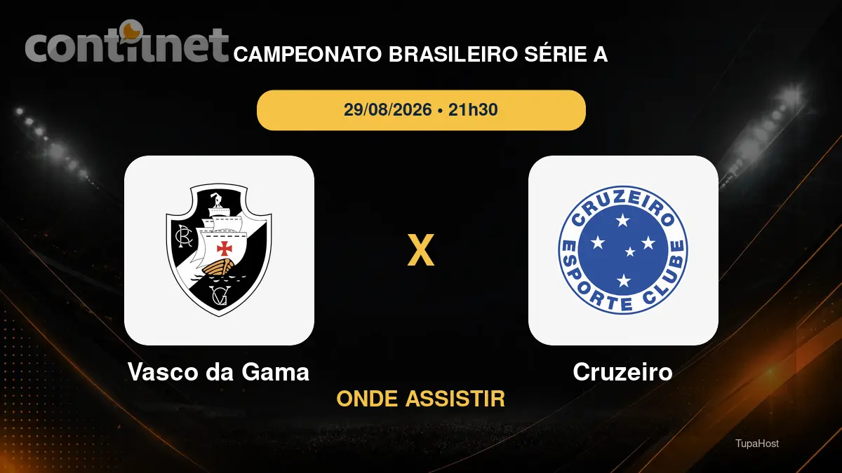 Vasco da Gama x Cruzeiro onde assistir
