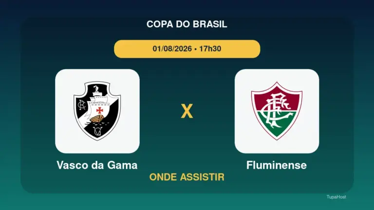Vasco da Gama x Fluminense onde assistir