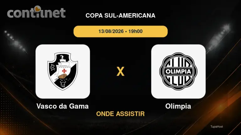 Vasco da Gama x Olimpia onde assistir