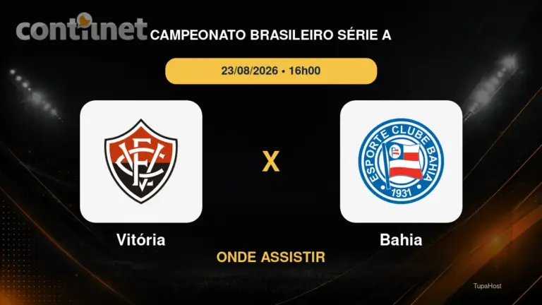 Vitória x Bahia onde assistir