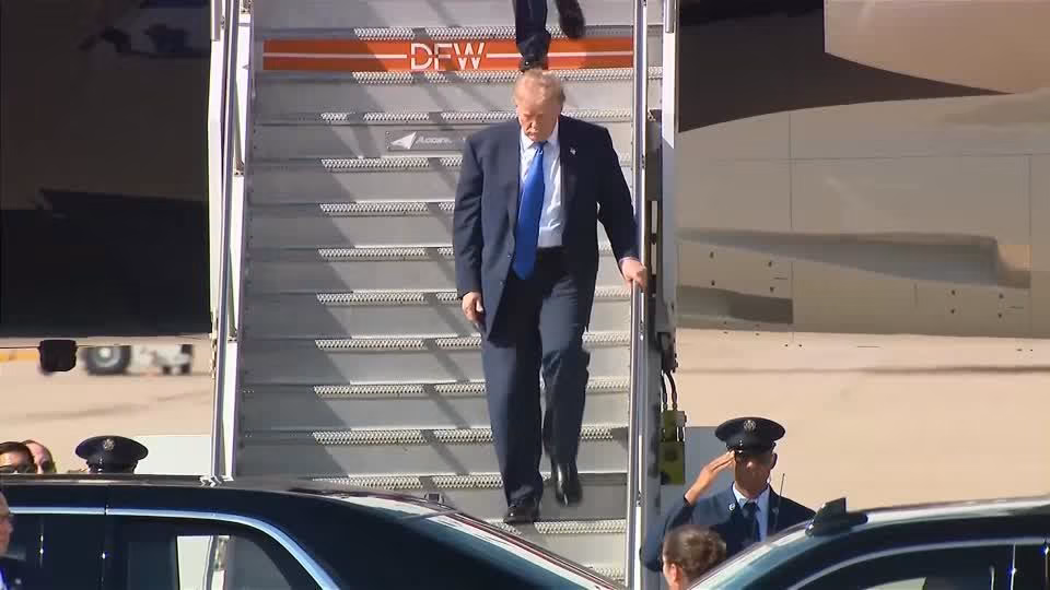 Trump chega a Dallas para convenção do Partido Republicano