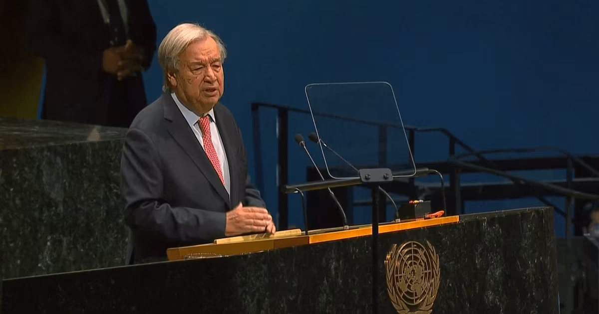Leia na íntegra o último discurso de António Guterres na Assembleia da ONU