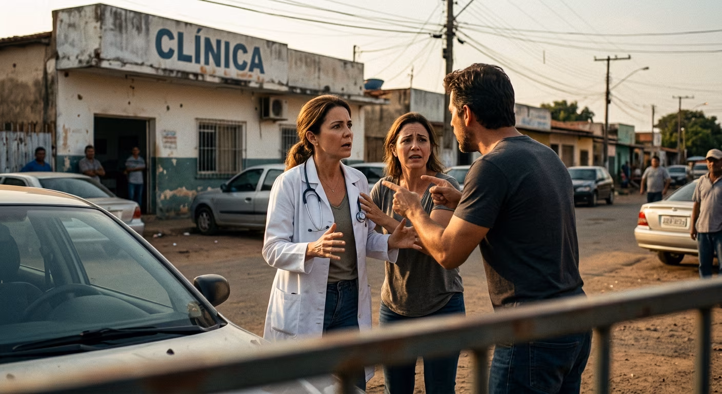 Médica se envolve com mulher casada e descoberta do marido causa confusão