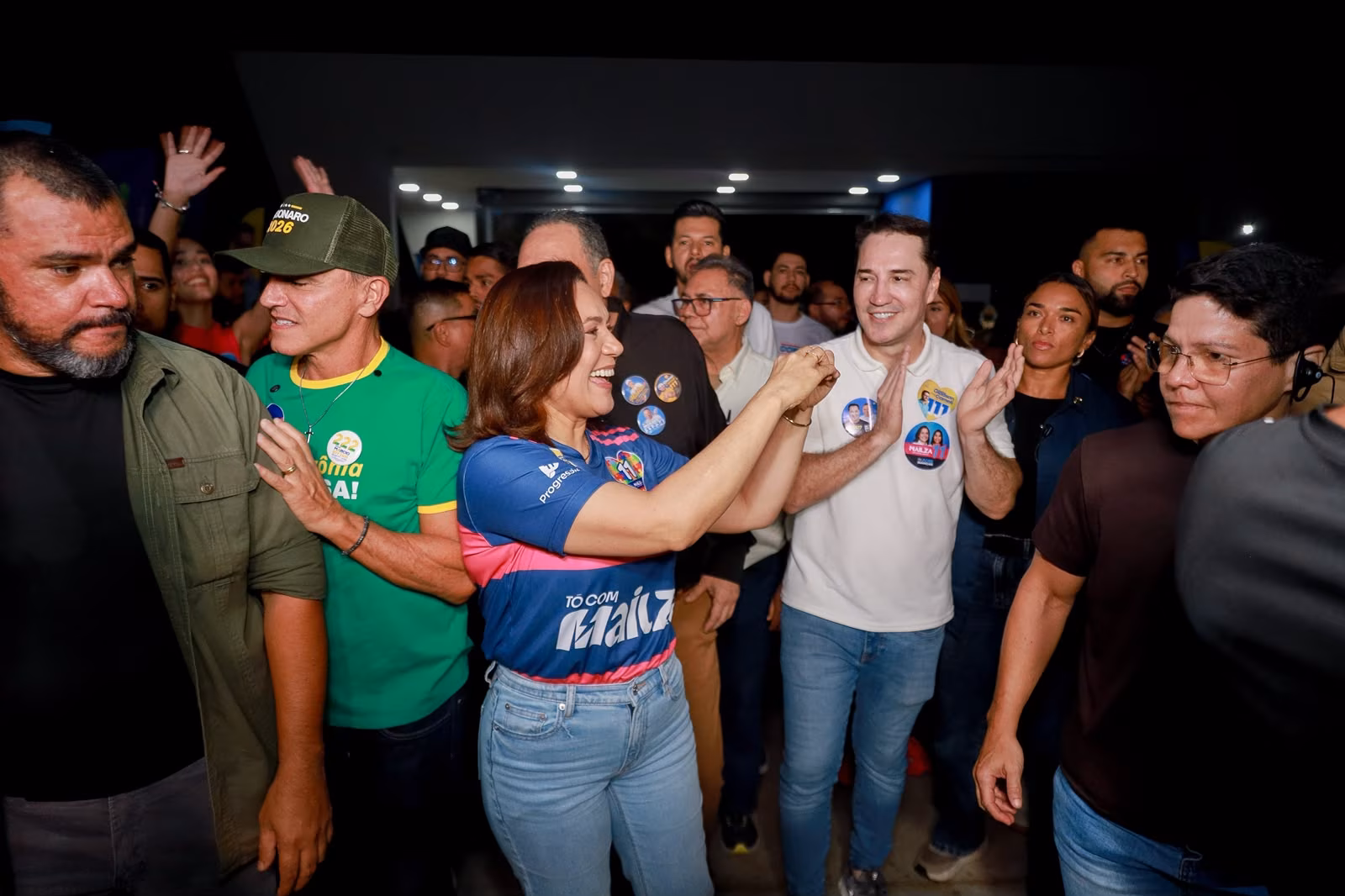 A candidata destacou como prioridades os investimentos em saúde, educação e desenvolvimento econômico,