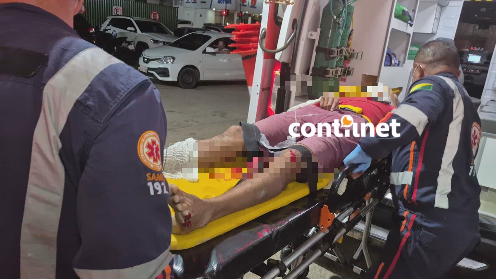 Motociclista fica ferido após colidir com boi na BR-317
