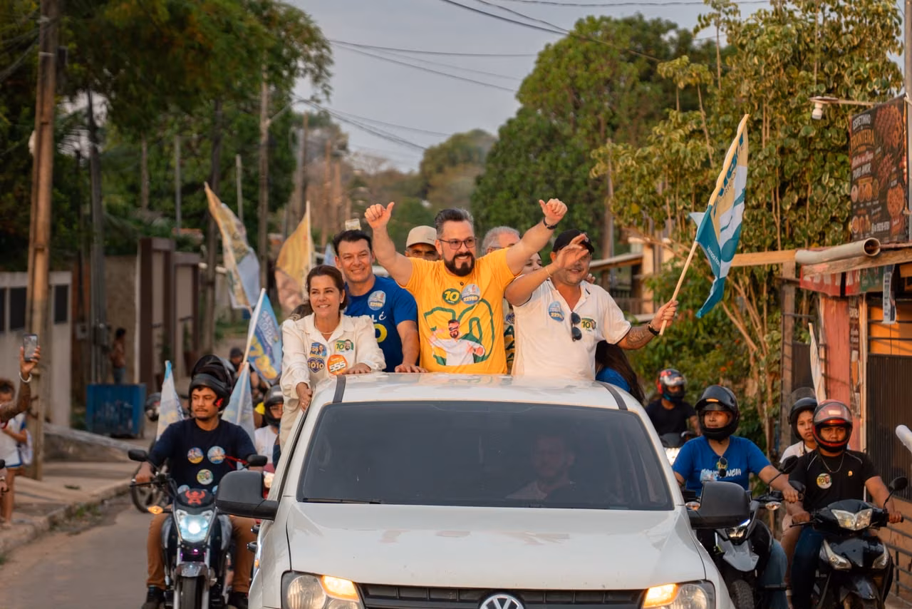Alan Rick reúne apoiadores em carreata que percorreu Brasiléia e Epitaciolândia