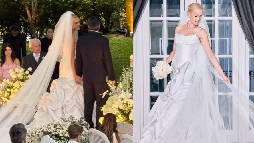 Ana Hickmann e Edu Guedes se casam em fazenda no interior de SP; veja detalhes